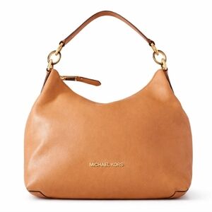 Michael Kors Isabella Leather Hobo Bag Convertible Crossbody Acorn NWT